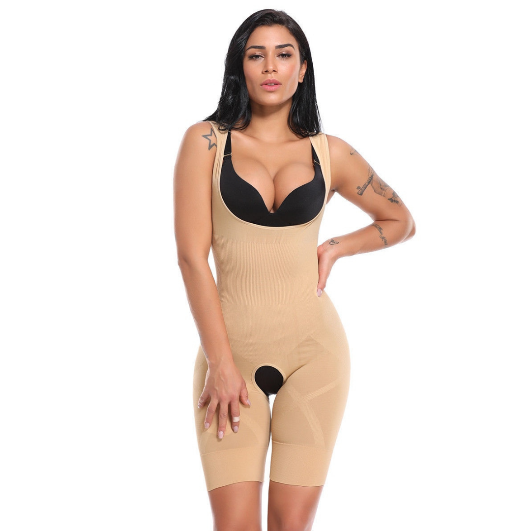 Body Modelador Open – Modelagem e Conforto Imediatos | Silhueta Definida | Frete Grátis
