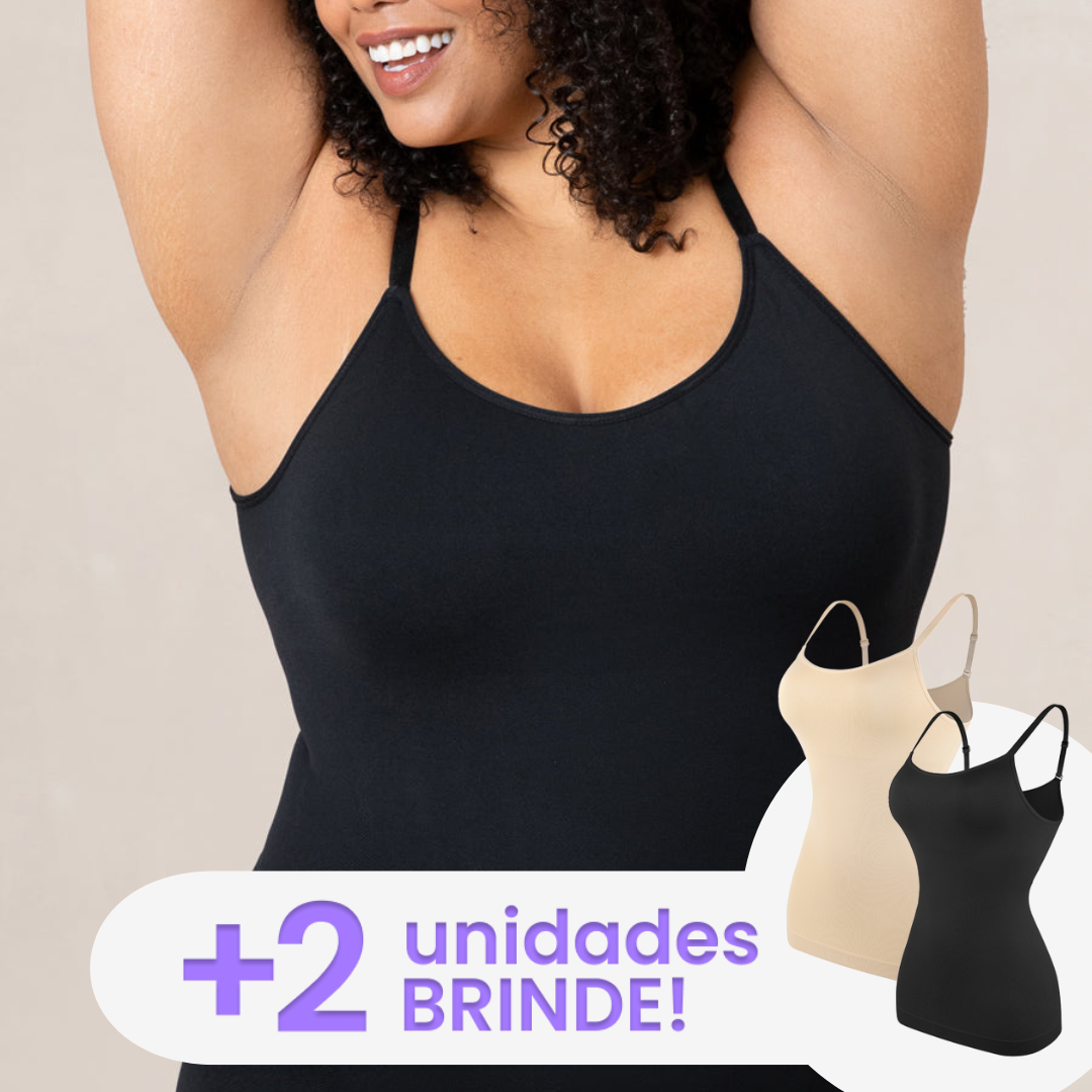 Regata Modeladora Shaper 3 em 1 – Silhueta Definida e Suporte Confortável | Compre 1 Leve 3 | Frete Grátis