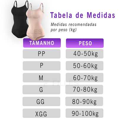 Body Modelador Essencial – Sustentação e Modelagem Perfeita | Compre 1 Leve 2 | Frete Grátis
