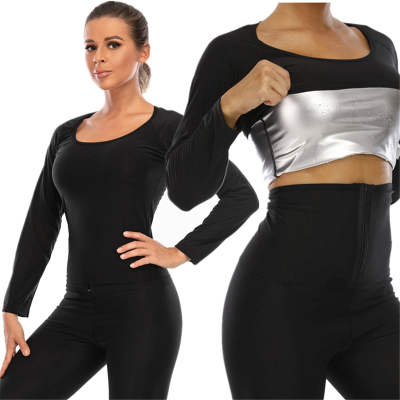Sweat Manga Longa – Efeito Sauna Térmica e Modelagem Corporal | Frete Grátis